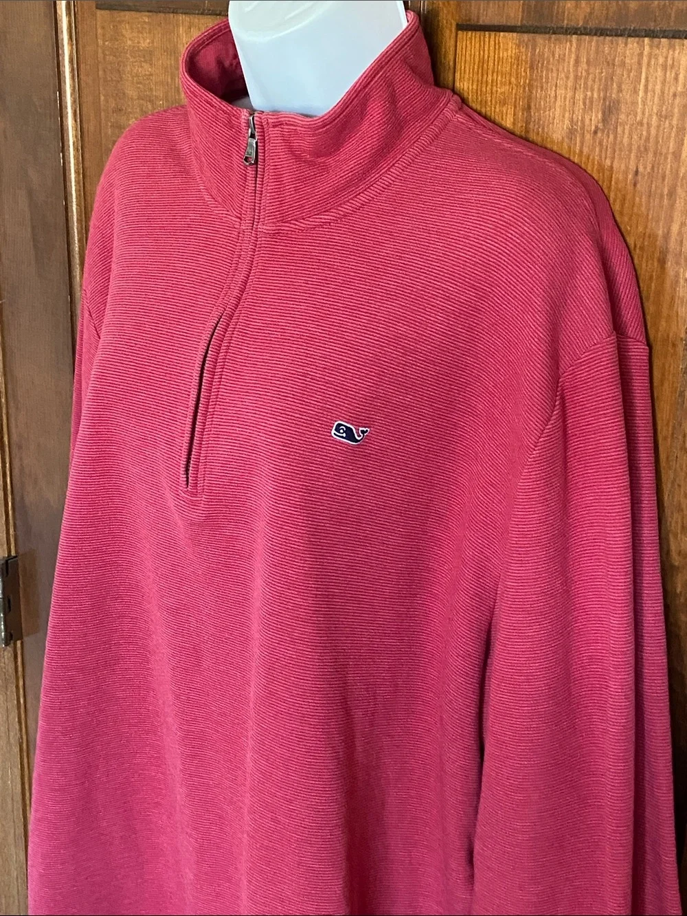 Vineyard Vines Burgundy Saltwater quarter-zip pullover Size XXL  nautical